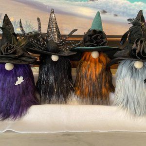 Deluxe Witch Gnomes with Full Fur!  Accents for home